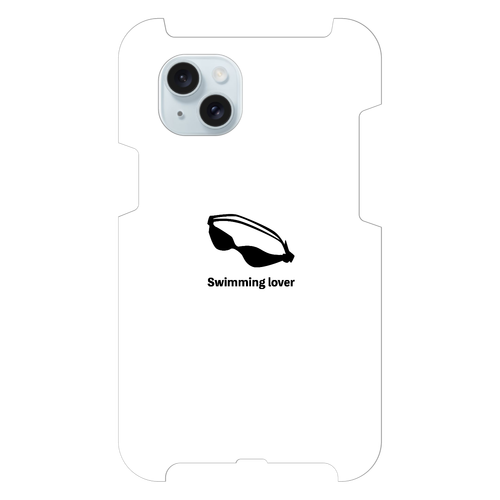 ゴーグル（黒）(Swimming Lover)(A) iPhone15 Plus
