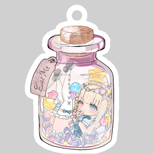 月海しぇるイートミーキーホルダー ダイカットアクリルキーホルダー(6×6cm)