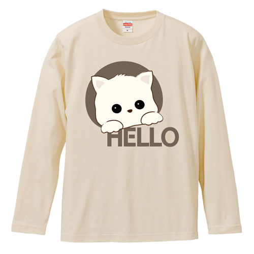 HELLO(cat) ロングスリーブTシャツ