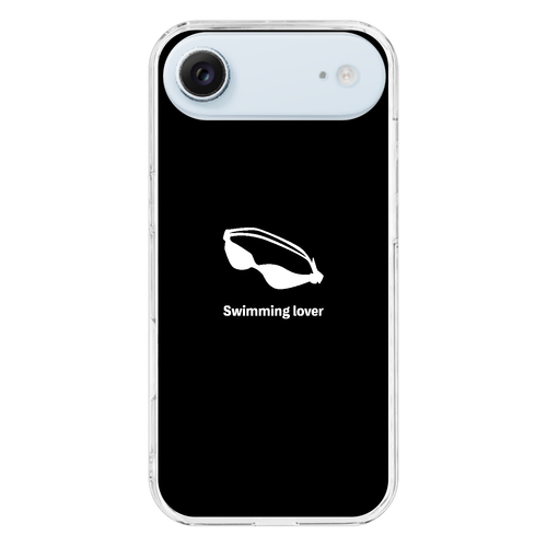 ゴーグル（白）(Swimming Lover)(A) iPhone17 Air (透明)(ハードケース)