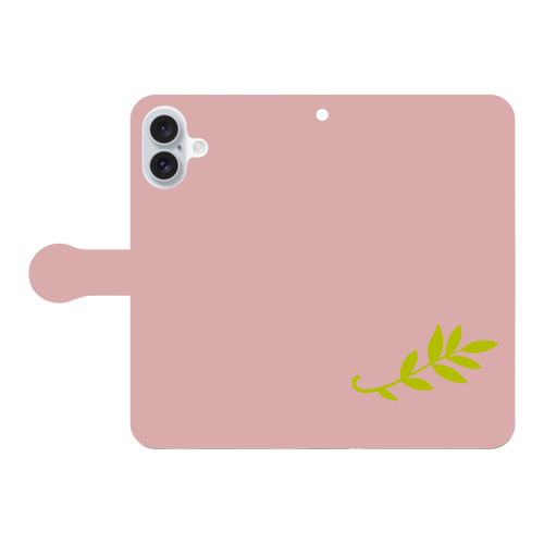 leaf (葉っぱ) 手帳型スマホケース iPhone16 Plus 手帳型スマホケース
