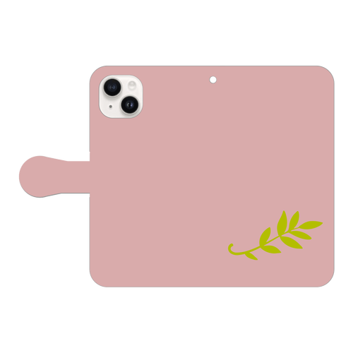 leaf (葉っぱ) 手帳型スマホケース iPhone15 手帳型スマホケース