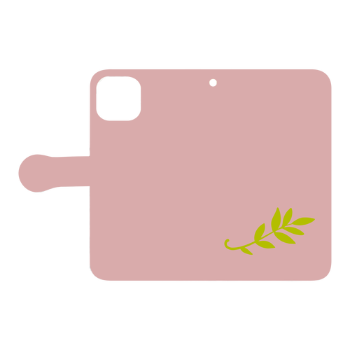 leaf (葉っぱ) 手帳型スマホケース iPhone11 手帳型スマホケース