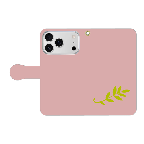 leaf (葉っぱ) 手帳型スマホケース 手帳型ベルト付きiPhone17 Pro