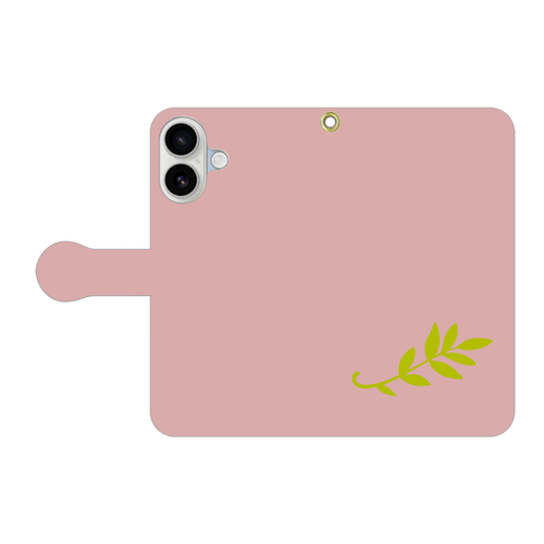 leaf (葉っぱ) 手帳型スマホケース 手帳型ベルト付きiPhone17