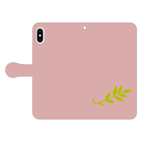 leaf (葉っぱ) 手帳型スマホケース iPhone Xs MAX 手帳型スマホケース