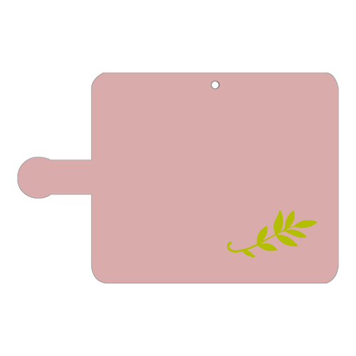 leaf (葉っぱ) 手帳型スマホケース 手帳型ベルト付きアンドロイドS