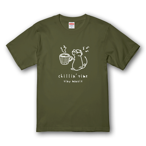 ネズミくんとコーヒーカップ WH プレミアムTシャツ