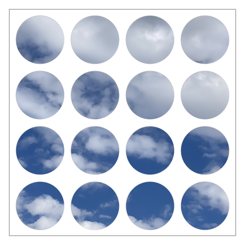 2025年10月24日 選べるホワイトフレークシール（円型16枚）160×160mm