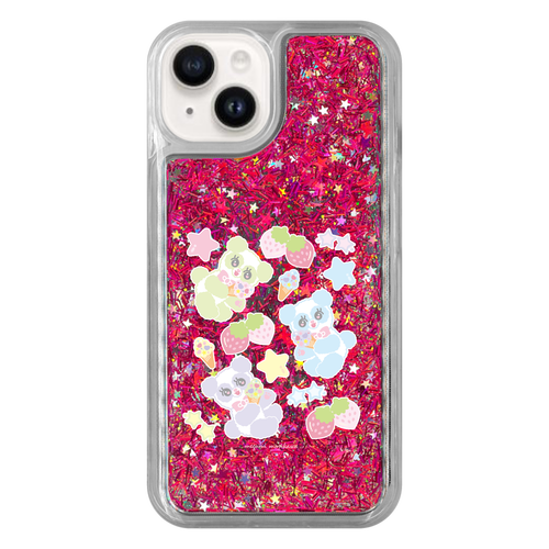 ソフトクリームパラダイス iPhone15 グリッターケース