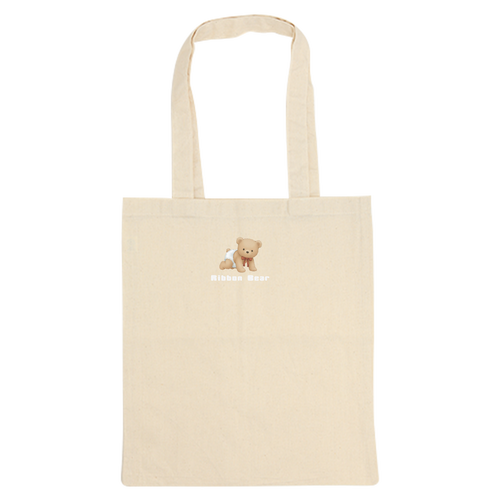Ribbon Bear 厚手コットンバッグM 厚手コットンバッグ（M)