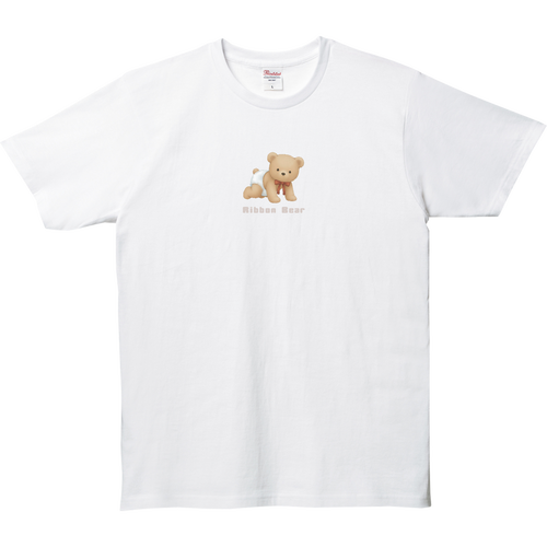 Ribbon Bear キッズTシャツ 5.0オンス ベーシックTシャツ(キッズ）