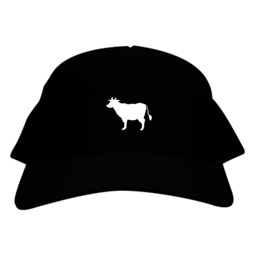 食いしん坊＊ユニフォーム(白牛) メッシュキャップ