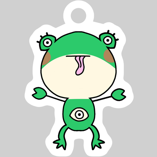 あんちゃん ダイカットアクリルキーホルダー(4×4cm)