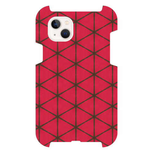 幾何学模様 (RED) スマホケース iPhone14 Plus