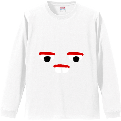 お寿司顔 リブ付 ロングスリーブＴシャツ