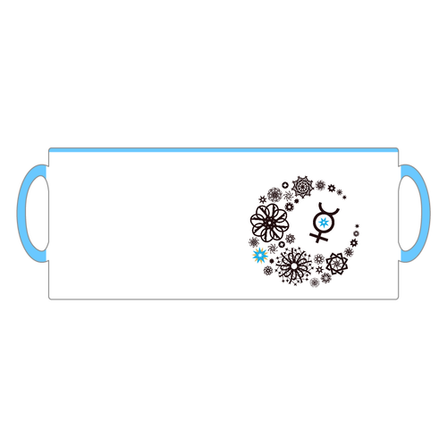 ことばもん／だいすきMoonと惑星マーク・水星編／２トーンマグ 2トーンマグカップ