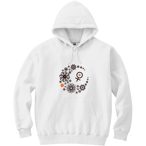 ことばもん／だいすきMoonと惑星マーク・金星編／パーカー 軽量プルパーカー (長袖プリント)