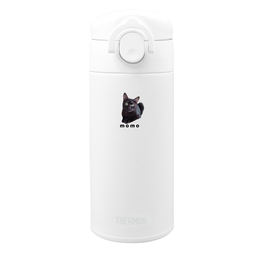 黒ねこももちゃん Thermos JOK-350(WH)