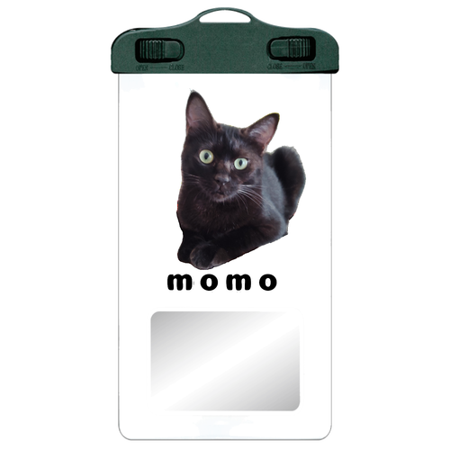 黒ねこももちゃん SPC06(防水スマホケース)