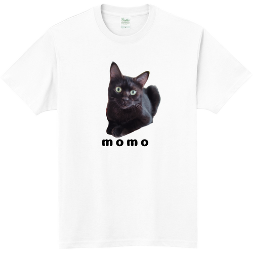 黒ねこももちゃん 軽量Ｔシャツ