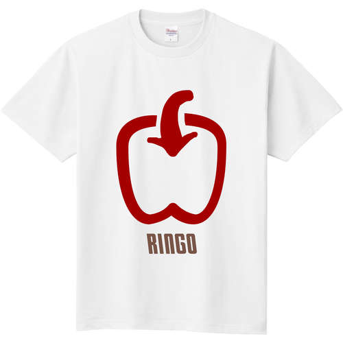 リンゴをカッコ良く表示 定番Ｔシャツ