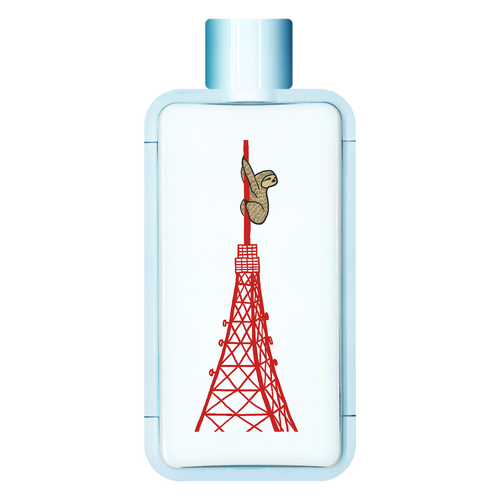 タワーにのぼるナマケモノ フレームスクエアボトル