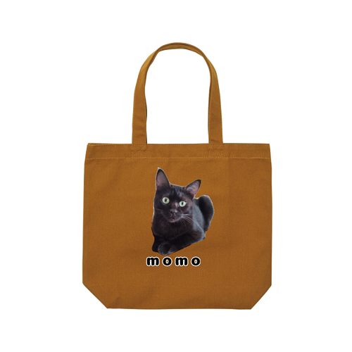 黒ねこももちゃん ヘヴィー キャンバス トートバッグ（中）