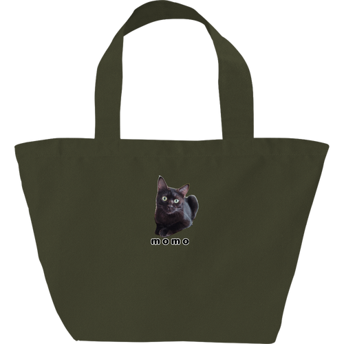 黒ねこももちゃん ヘヴィーキャンバス ランチバッグ