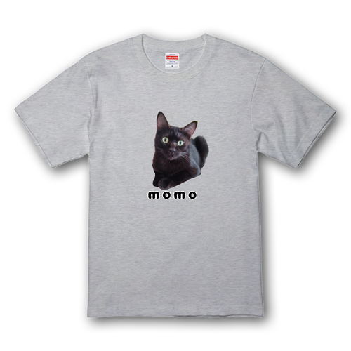 黒ねこももちゃん プレミアムTシャツ