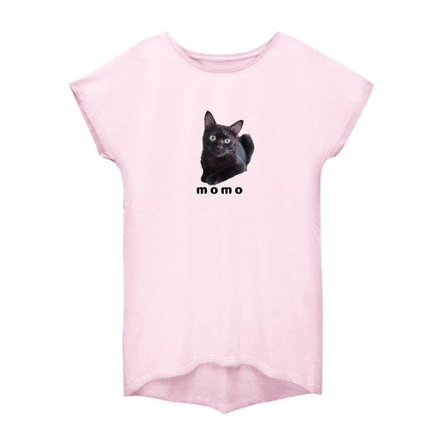 黒ねこももちゃん ウィメンズ ドルマン ワンピース