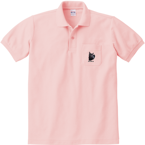 黒ねこももちゃん 定番ポロシャツ（ポケット付き）