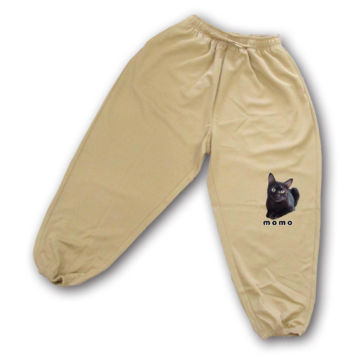 黒ねこももちゃん ストリートトレーニングパンツ