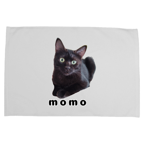 黒ねこももちゃん バスマット