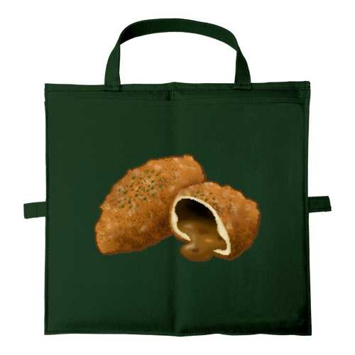 ♪あんぱん・食パン・カレーパン～の、カレーパン☆彡 バッグにもなるシートクッション