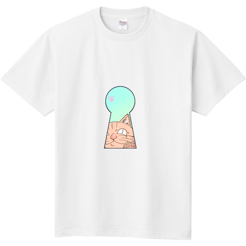 のぞきネコ 定番Ｔシャツ