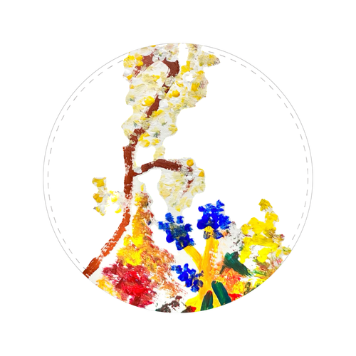 お花たち 56mm缶バッジ