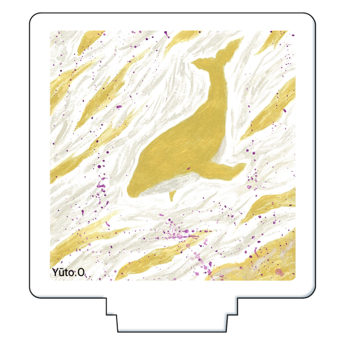 『金色クジラの夢』アクリルスタンド アクリルフィギュア正方形(50×50mm)