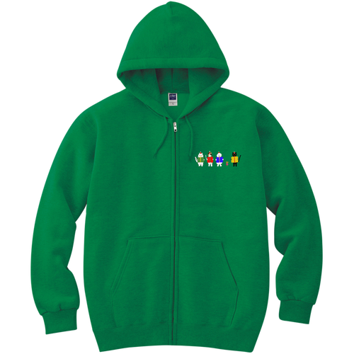 ねこ、ねずみ、雪だるまのクリスマスプレゼント 軽量ジップアップパーカー