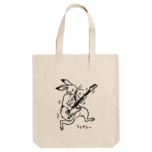 ロックなウサギターくん アーバントート【白プリントあり】