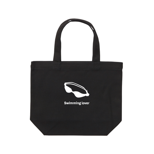 ゴーグル（白）(Swimming Lover)(A) レギュラーキャンバストートバッグ(S)(フルカラー転写プリント)