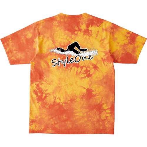クロール（StyleOne）背面プリント タイダイＴシャツ