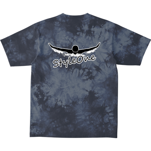 バタフライ（StyleOne）背面プリント タイダイＴシャツ