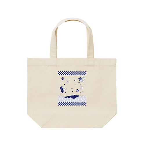 桜2025（透明） レギュラーキャンバストートバッグ(S)(フルカラー転写プリント)