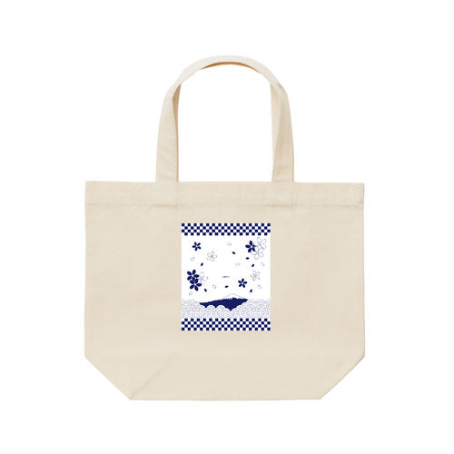 桜2025（白） レギュラーキャンバストートバッグ(S)(フルカラー転写プリント)