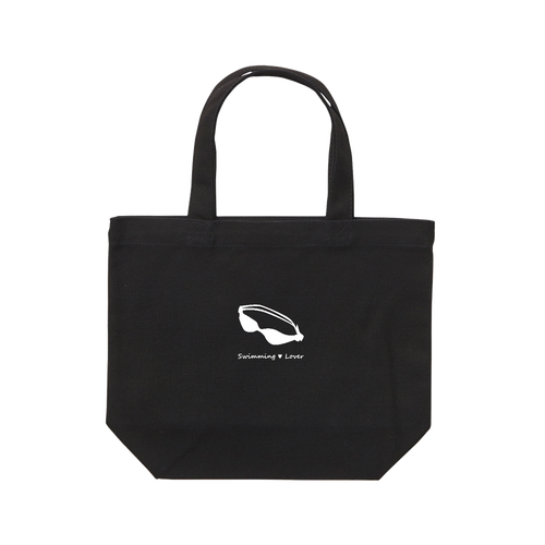 ゴーグル（白）Swimming Lover（B） レギュラーキャンバストートバッグ(S)(フルカラー転写プリント)
