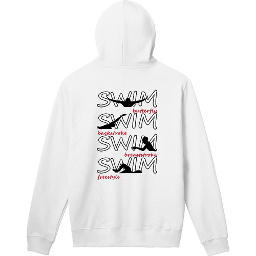 SWIM（R）背面プリント 軽量プルパーカー (長袖プリント)