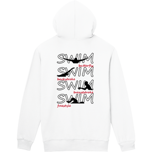 SWIM（R）背面プリント 軽量ジップアップパーカー