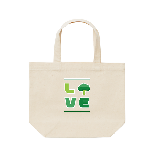 ブロッコリーLOVE レギュラーキャンバストートバッグ(S)(フルカラー転写プリント)