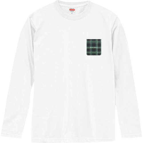 チェック柄（A）ポケット ロングスリーブTシャツ